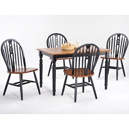 Rectangular Table w/ 4 Side Chairs